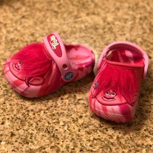 Kids Boys & Girls Poppy Troll Crocs